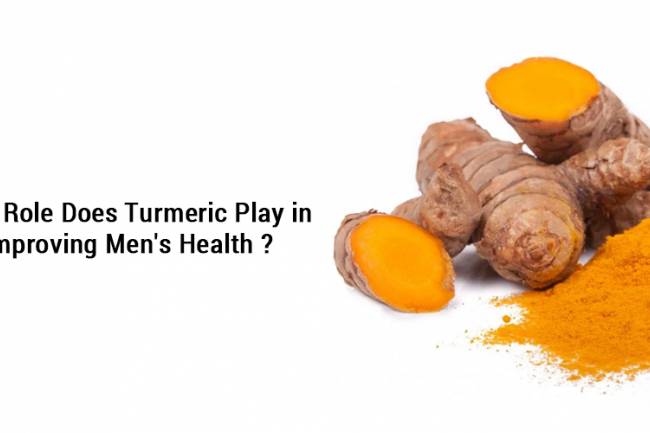 What role does turmeric play in improving men's health?